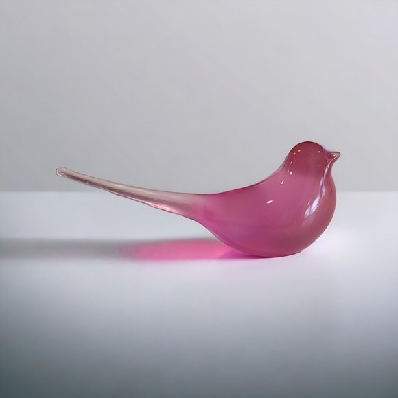 Mid Century Modern Modwing Bird Figurine 3d Resin Eames 60s SMALL Purple - Picture 3 of 3